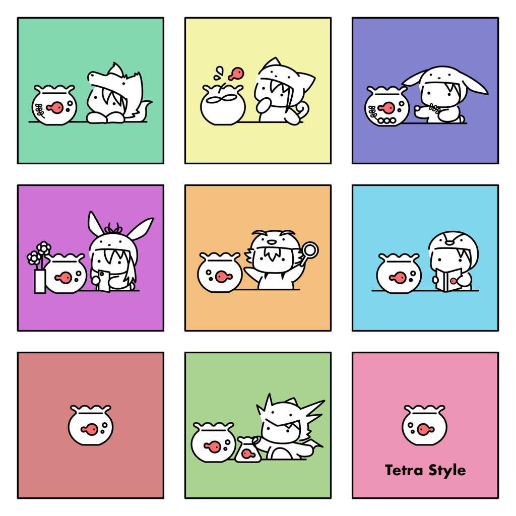 てとらすたいるタイムズ Tetra Style Times デザイン イラスト てとらすたいるタイムズ Tetra Style Times